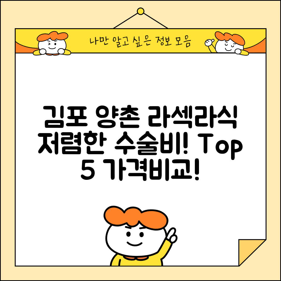 김포시 양촌읍 라섹 라식 시술 수술 비용 저렴하고 잘하는 곳 Top 5 가격비교
